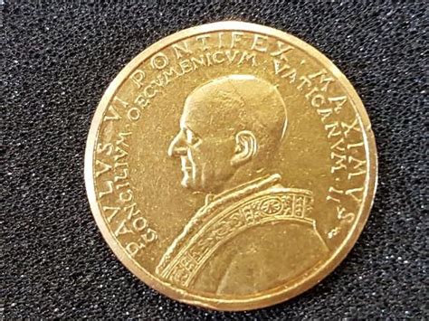 Vatican Medal Paulus Vi Concilium Oecumenicum Vaticanum Ii Gold