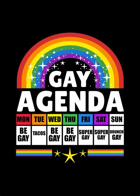 Gay Agenda Poster By Queerappear Displate