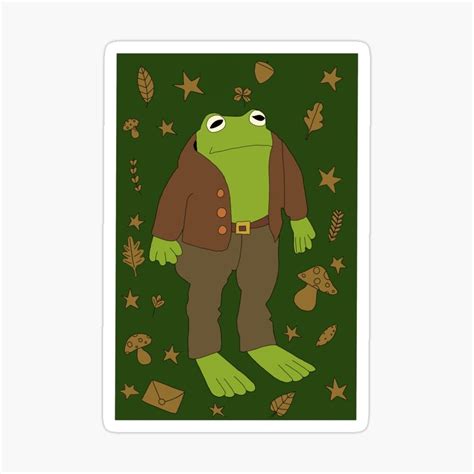 Cottagecore Frog Sticker By Sunflwrmike7 In 2021 Frog Wallpaper Cute