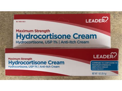 Leader Maximum Strength Hydrocortisone 1 Anti Itch Cream 1 Oz284 G