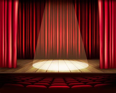 Theater Stage Background Stage Curtains Red Curtains Theatre Stage