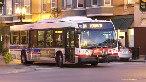 Cta Bus 2002 And 2016 Nova Lfs Routes 84 Buses 6854 And 8273 At Broadway