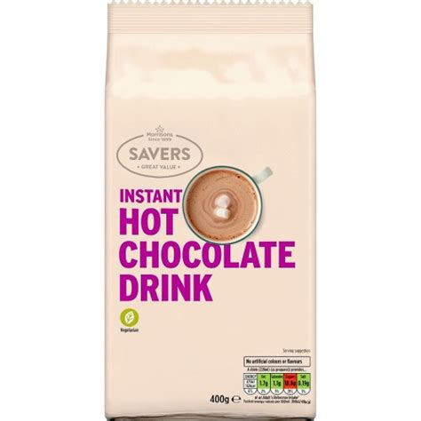 Morrisons Savers Instant Hot Chocolate Drink 400g Compare Prices