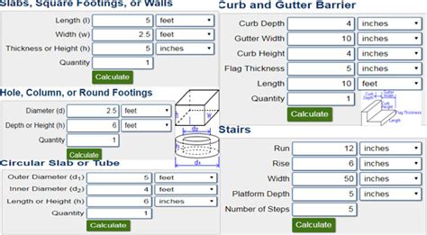 Use the online calculators from kalk.pro to estimate the amount of materials for free. Concrete Calculator Download | Online Concrete Material ...