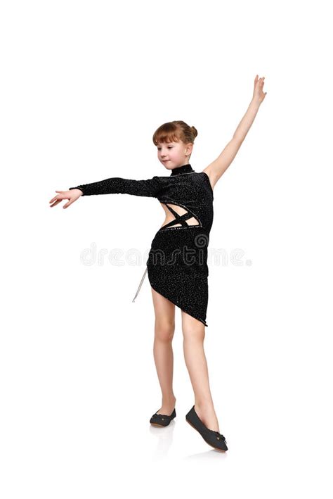 Girl In Black Dress Stock Photo Image Of Dance Performer 87749588