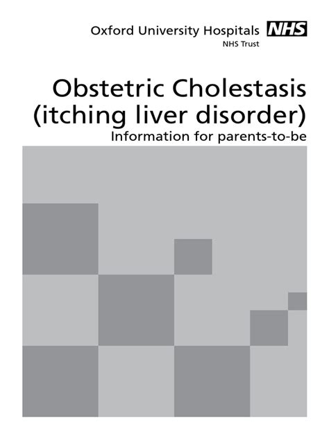 Obstetric Cholestasis Itching Liver Disorder Information For