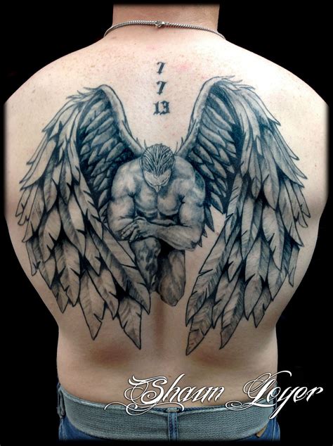 Angel Back Piece Tattoo Distinctive Body Art Studio In San Clemente