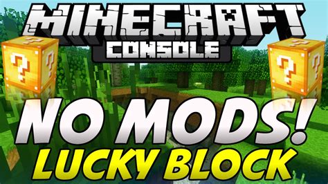 Minecraft Ps3 And Xbox 360 How To Get Lucky Blocks No Mods