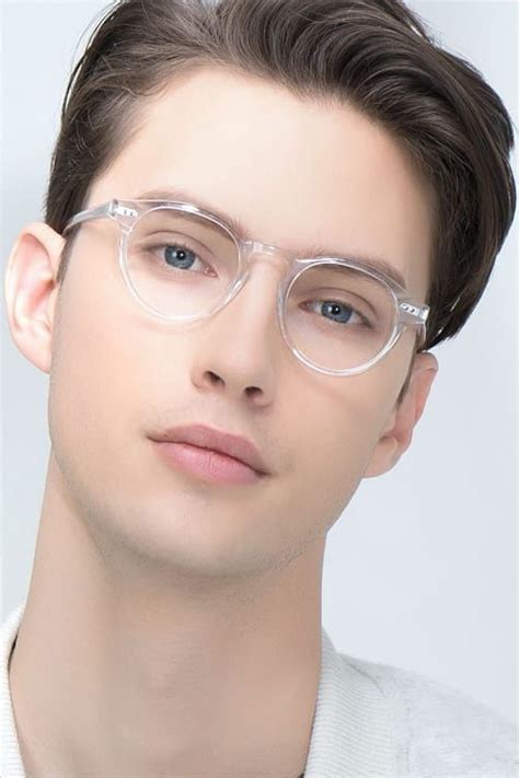 Theory Round Clear Full Rim Eyeglasses Eyebuydirect Eyeglass Frames For Men Eyeglasses