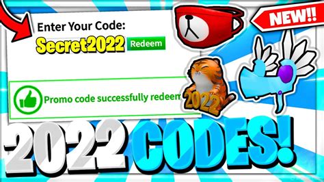 2022 New Secret Roblox Promo Codes All Free Items Youtube