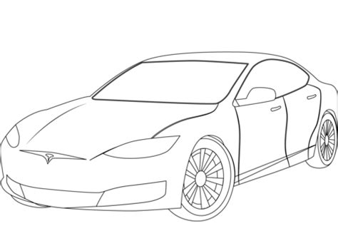 Tesla model x coloring pages are a fun way for kids of all ages to develop creativity, focus, motor skills and color recognition. Tesla Model S Outline / Is This Tesla S New Cybertruck ...