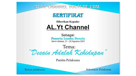 Tutorial Cara Mudah Desain Sertifikat Coreldraw X7 Youtube