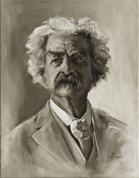 Mark Twain Painting By Valery Filippov Saatchi Art