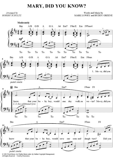 The song both debuted and peaked at no. Mary, Did You Know? (Easy Piano) | Easy piano sheet music, Violin sheet music, Piano music