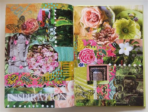 Inspiration Art Journal Prompts Collage Book Magazine Collage
