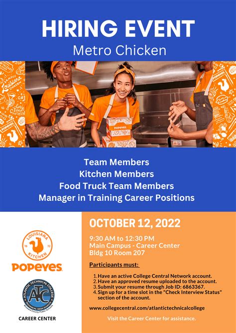 Popeyes Louisiana Kitchen – Team Member, Food Truck & Management