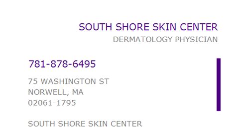 The 1871045344 npi number is assigned to the healthcare provider the katy dbt center, practice location . South Shore Skin Center - slidesharetrick