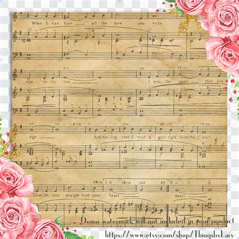 16 Antique Music Sheet Papers By Artinsider Thehungryjpeg