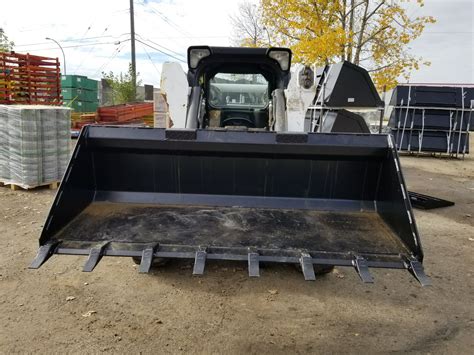 Heavy Duty Skid Steer Snow Mulch Bucket 72 80 96 Uncle Wieners