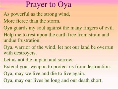 Prayers For Oya Oshun Prayer Oya Orisha Orisha