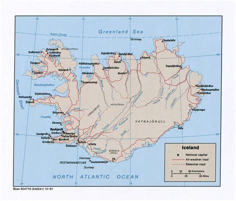 Iceland Map In World Map Map