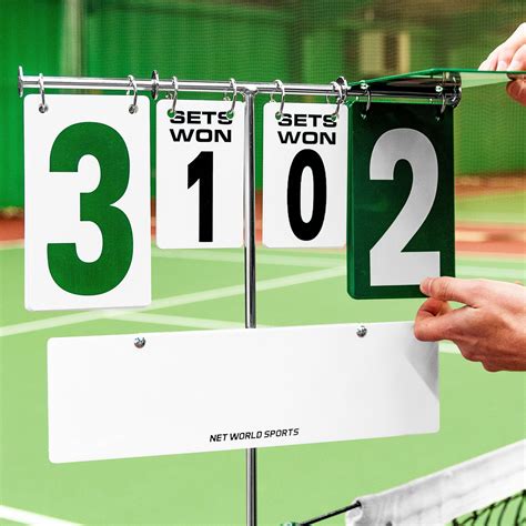 Tennispalen Scorebord Met Flip Cards Net World Sports