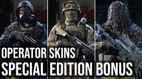 Operator Skin Pack Operator Enhanced Edition Bonus Content Call Of