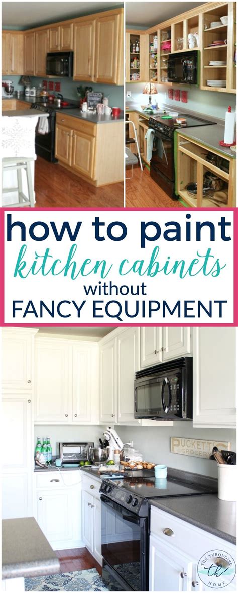 Once filled, it sprays a fine mist of paint in an even stream, resulting in a clean, even finish. How to Paint Kitchen Cabinets without Fancy Equipment ...