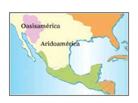 Mapa De Areas Culturales De Mexico Antiguo Tados