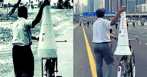 Trending News Rocket Of Isro Riding A Bicycle An Indian Reminded
