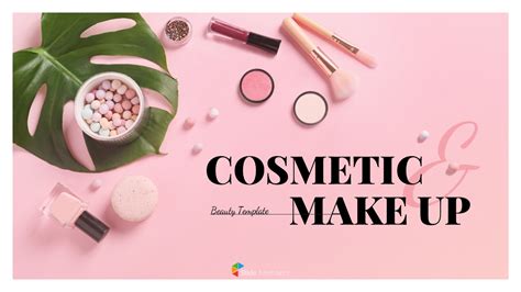 Cosmetic And Makeup Powerpoint Templates Design