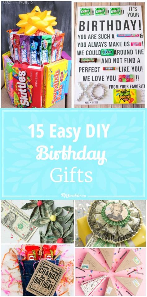 Odds are that you want something many people even prefer gift cards to normal gifts. 15 Easy DIY Birthday Gifts | Diy birthday, Birthday gifts ...
