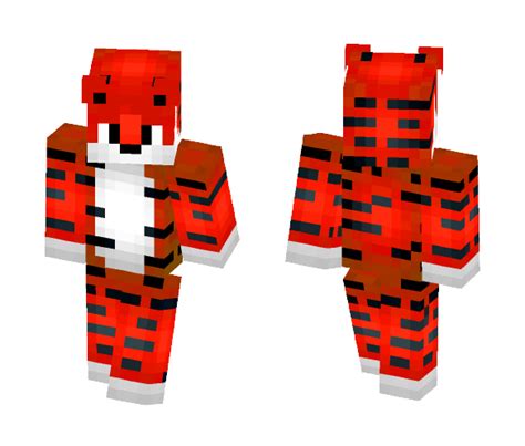 Minecraft Tiger Skin Minecraft Tiger Mammal Cat Like Game Tiger Skin