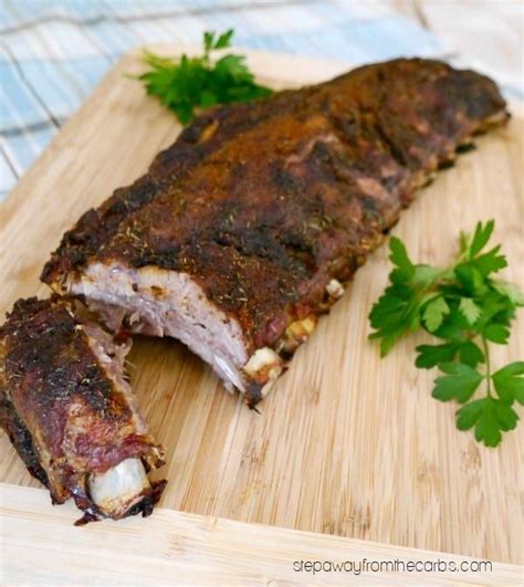Pat dry the rack with a paper towel and turn it with the meatier side facing down. Low Carb Dry Rub for Pork Ribs in 2020 | Baked pork ribs ...