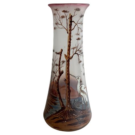 Legras French Art Nouveau Glass Vase For Sale At 1stdibs Legras Glass Legras Signature