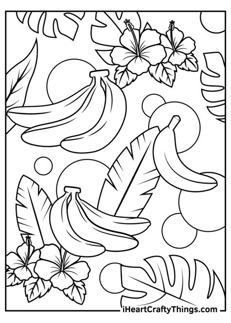 Bananas Coloring Pages 100 Free Printables