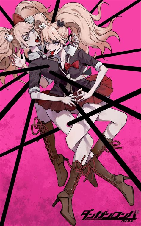 Enoshima Junko And Ikusaba Mukuro Danganronpa And 1 More Drawn By