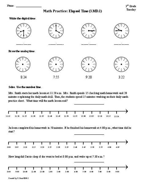 4th Grade Elapsed Time Worksheets Time Worksheets Elapsed Time