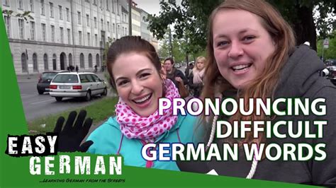 Dana Tries To Pronounce Difficult German Words Easy German 88 Youtube