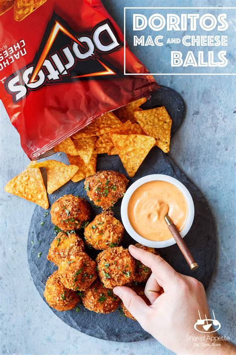 Step 1 combine nutritional yeast, salt, cumin, garlic powder, onion powder, paprika, chili powder, and cayenne pepper in a small bowl. Doritos Mac and Cheese Balls with Sriracha Mayo - Shared ...