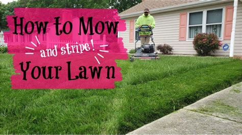 How To Mow Your Lawn Mowing Patterns Youtube