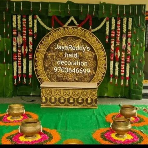 Mangala Snanam Haldhi Wedding Decoration Hyderabad Rs 20000day Id