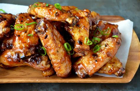 Chicken wings 10 shallot a little ginger 1 garlic 1 petal seasoning: Crispy Baked Asian Chicken Wings | Just a Taste