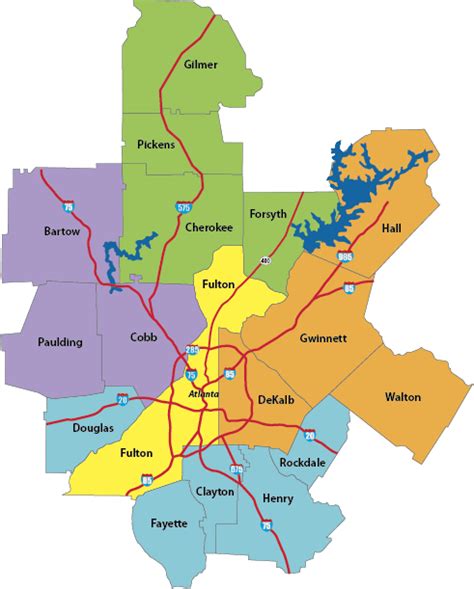Map Of Counties In Atlanta Beach Gardens Map