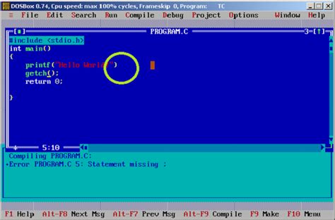 How To Compile A C Program Using Turbo C