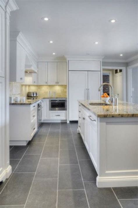 39 Beautiful Kitchen Floor Tiles Design Ideas Grey Kitchen Floor