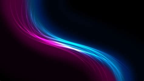 Siluet Black Pink And Blue Light Abstract Hd Wallpapers Black