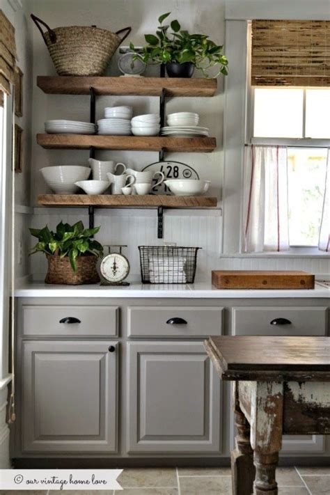 65 Ideas Of Using Open Kitchen Wall Shelves Shelterness