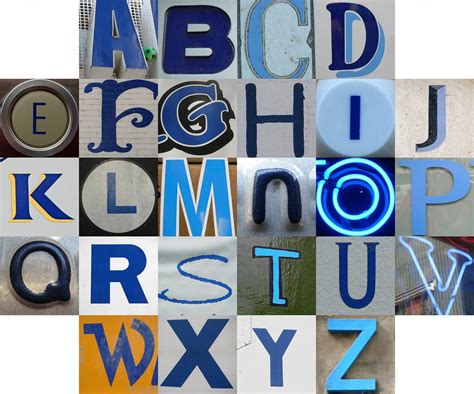 Blue Letters Postings To The Themed Alphabets Group During Flickr