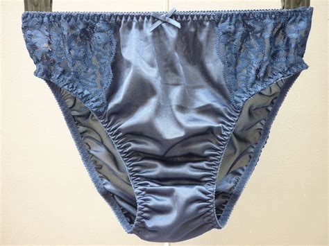 Vintage Sexy Sissy Sheer Lace Nylon Panties Hi Cut Briefs Knickers
